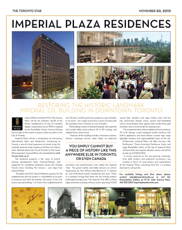 Restoring the Historic Landmark Imperial Oil Building in Downtown Toronto