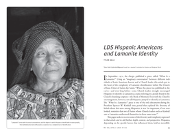 LDS Hispanic Americans and Lamanite Identity