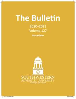 2020-21 Undergraduate Bulletin