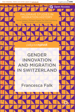 Gender Innovation and Migration in Sw Itzerland