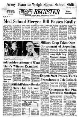 Med School Merger Bill Passes Easily by DAVID M