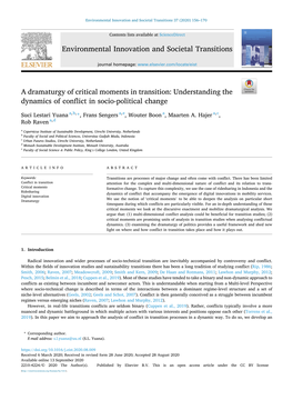 A Dramaturgy of Critical Moments in Transition: Understanding the Dynamics of Conflict in Socio-Political Change