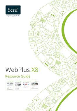 Webplus X8 Resource Guide