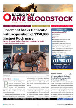 Rosemont Backs Hanseatic with Acquisition of $350,000 Fastnet Rock Mare | 2 | Monday, May 10, 2021