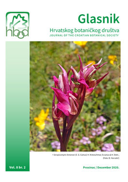 Glasnik Hrvatskog Botaničkog Društva Journal of the Croatian Botanical Society