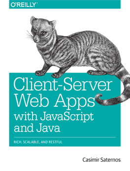 Client-Server Web Apps with Javascript and Java