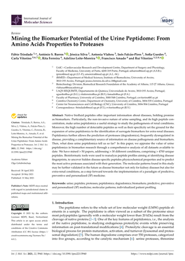 Mining the Biomarker Potential of the Urine Peptidome: from Amino Acids Properties to Proteases