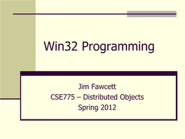 Win32 Programming