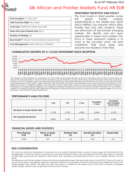 Silk African and Frontier Markets Fund AR