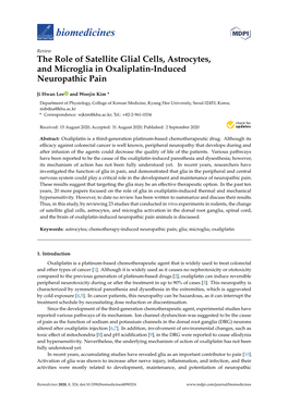 The Role of Satellite Glial Cells, Astrocytes, and Microglia in Oxaliplatin-Induced Neuropathic Pain