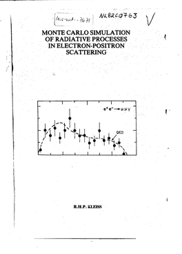 Monte Carlo Simulation of Radiative Processes in Electron-Positron Scattering