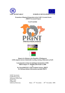 PRINT Livestock Project)