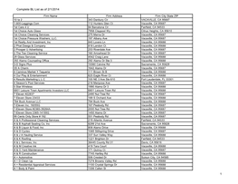 Complete BL List As of 2/1/2014