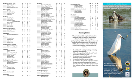 Bird Checklist of the Ten Thousand Islands National Wildlife Refuge