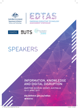Download an Overview of the EDTAS Speakers Here
