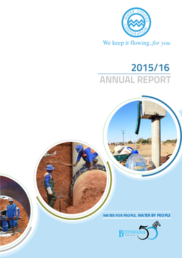 ANNUAL REPORT 2015/16 Water for People, Water by People ANNUAL REPORT