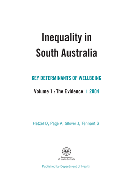 Inequality in South Australia