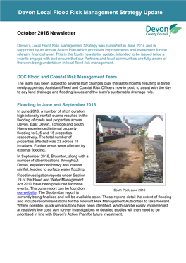 Devon Local Flood Risk Management Strategy Update