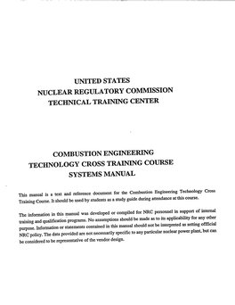 Combustion Engineering Crosstraining Course