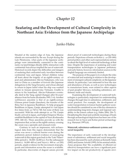 Chapter 12 Seafaring and the Development of Cultural Complexity in Northeast Asia: Evidence from the Japanese Archipelago