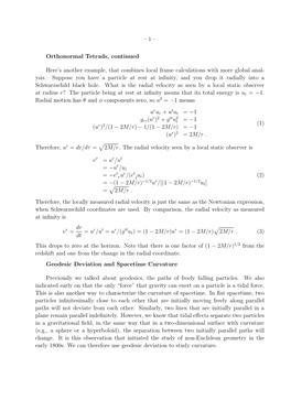 Lecture 8: Geodesic Deviation Etc