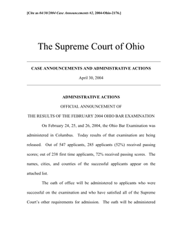 04/30/2004 Case Announcements #2, 2004-Ohio-2176.]