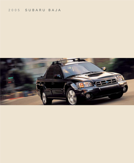 2005 Subaru Baja Brochure