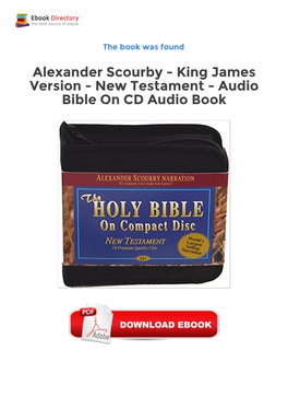 Ebook Free Alexander Scourby