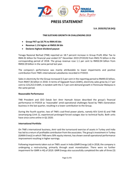 Press Statement