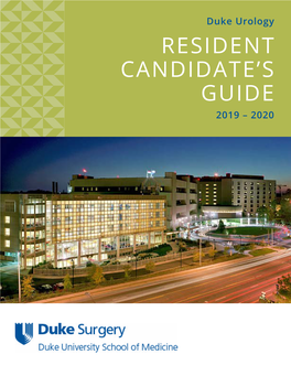 Resident Candidate's Guide