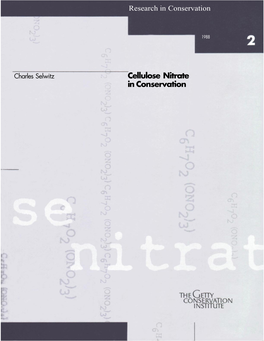 Cellulose Nitrate in Conservation (1988)