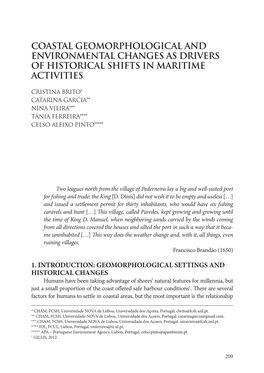Coastal Geomorphological and Environmental Changes As Drivers of Historical Shifts in Maritime Activities
