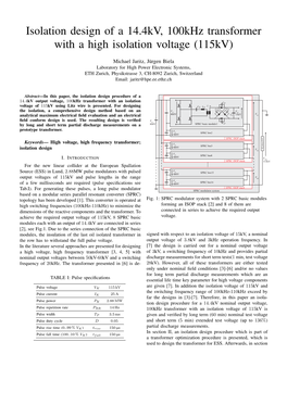 Isolation Design of a 14.4Kv, 100Khz Transformer with a High Isolation Voltage (115Kv)