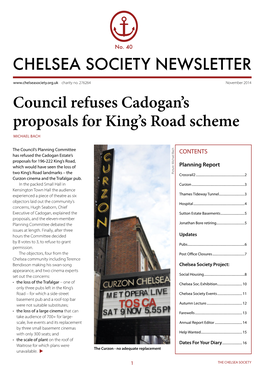 Council Refuses Cadogan's Proposals for King's Road Scheme