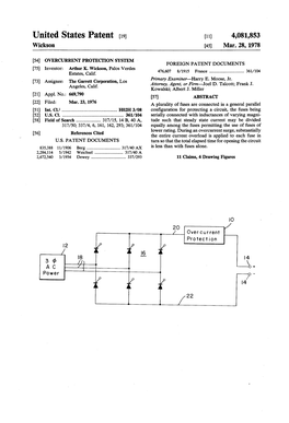 United States Patent [191 [11] 4,081,853 Wickson [45] Mar