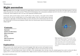 Right Ascension - Wikipedia