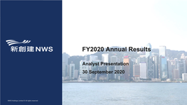 FY2020 Annual Results