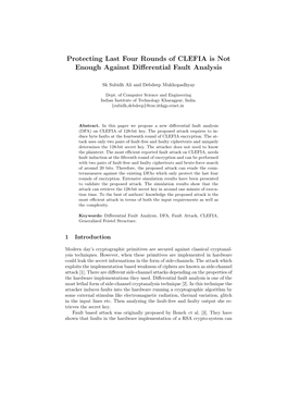 Protecting Last Four Rounds of CLEFIA Is Not Enough Against Diﬀerential Fault Analysis