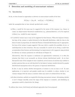 7 Detection and Modeling of Nonconstant Variance