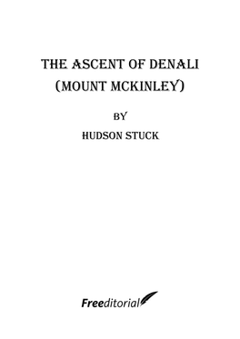 The Ascent of Denali (Mount Mckinley)