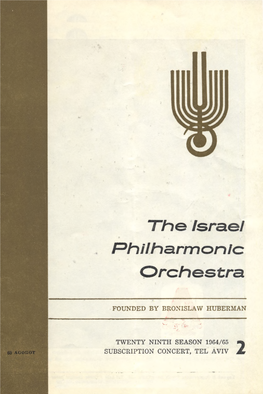 The Israel Philharmonic Orchestra