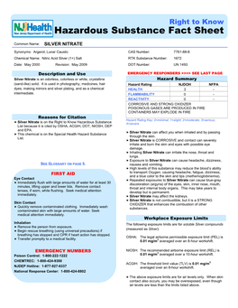 Hazardous Substance Fact Sheet