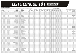 Liste Longue Samedi