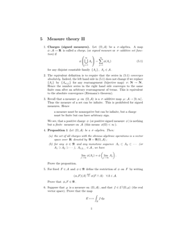 5 Measure Theory II