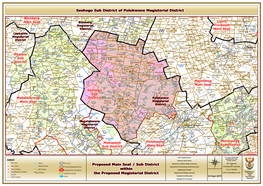 Proposed Main Seat / Sub District Within The