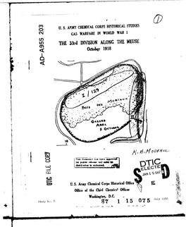 U.S. Army Chemical Corps Historical Studies, Gas Warfare in World War