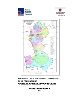Plan De Acondicionamiento Territorial De La Provincia De Chachapoyas