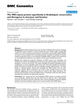 BMC Genomics Biomed Central