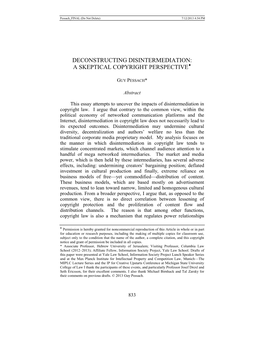 Deconstructing Disintermediation: a Skeptical Copyright Perspective