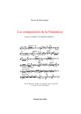 Los Compositores De La Naturaleza